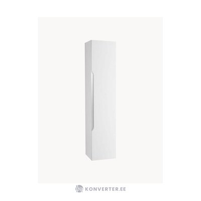 Valkoinen korkea kylpyhuonekaappi belsk (tft) kauneusvirheellä