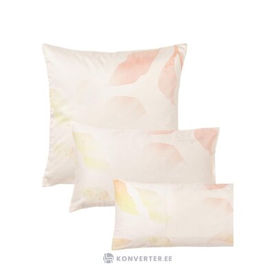 Puuvillainen kukkakuvioinen tyynyliina (marino) 60x70