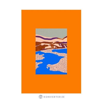 Seinaposter orange landscape (paper collective)