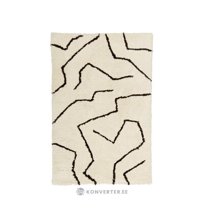 Vaalean beige kuviollinen matto (davin) 120x180