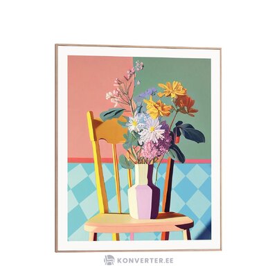 Seinapilt Multi Flower Chair (Orange Wallz)