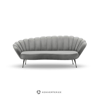 Tummanharmaa sohva varenne, 3-istuttava (interieurs 86) ehjä
