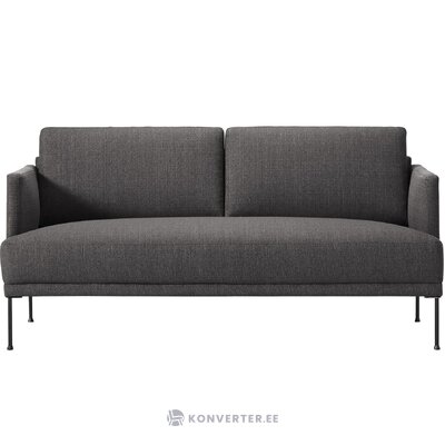 Tummanharmaa sohva (fluente)