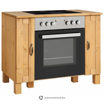 Brown solid wood oven cabinet (alby)