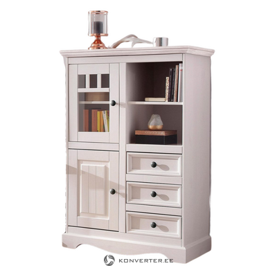 White solid wood cabinet with 1 door (melissa)