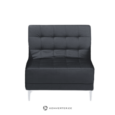 Black faux leather armchair aberdeen incomplete