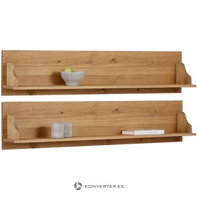 Light solid wood wall shelf