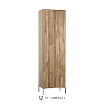 Brown narrow solid wood wardrobe avourio (wood) intact