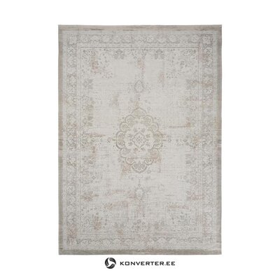 Vaalean harmaanruskea vintage-tyylinen matto medaillon (louis de poortere) 230x330 kauneusvirheellä
