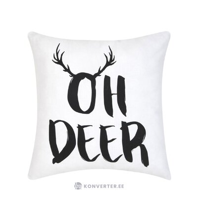 Tyynynpäällinen, jossa teksti oh deer