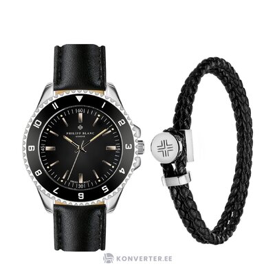 Must Meeste Käekella Komplekt Geneve Black (Graf & Becker Co.)