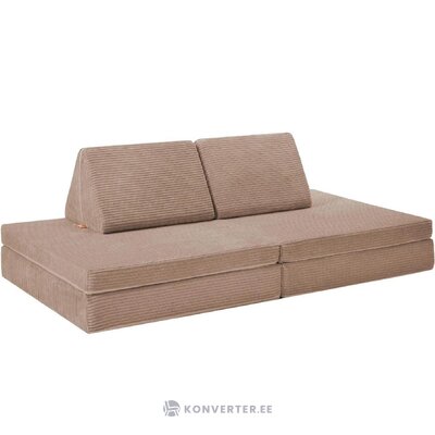 Tumman beige sametti modulaarinen sohva funzy (myfunzy)