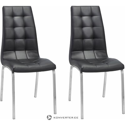 Black soft chair purple