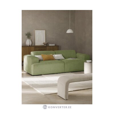 Green velvet sofa module (melva) incomplete