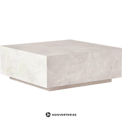 Šviesaus marmuro imitacijos kavos staliukas (Lesley)