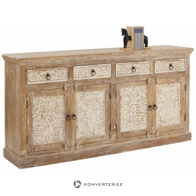 Light brown solid wood chest of drawers malati