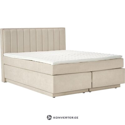 Gaiši bēša kontinentālā gulta (Livia) 200x200