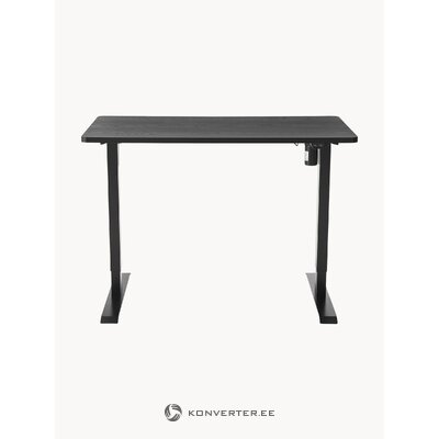 Adjustable height black desk lea (ellos) intact