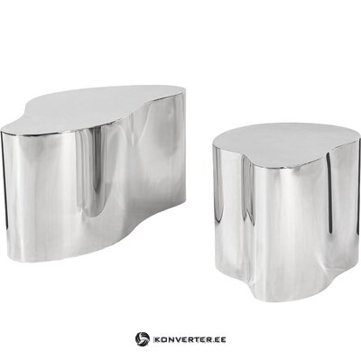 Комплект из двух металлических журнальных столиков (Dale)