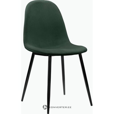 Tumši zaļš mīksts ēdamistabas krēsls (eadwine)