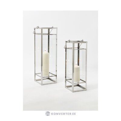 Silver Lantern Set 2-Piece (Nathan)
