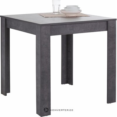 Dark gray small dining table (80cm) (lynn)