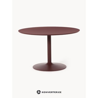 Punainen pyöreä ruokapöytä (menorca) d=120