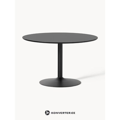 Black Round Dining Table (Menorca) d=120