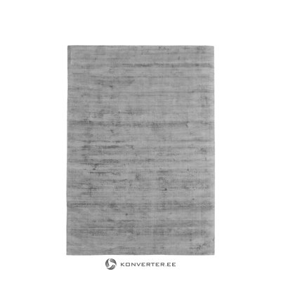 Тёмно-серый ковер ручной работы из вискозы (джейн) 160х230см целый, в коробке