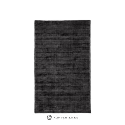 Чёрный вискозный ковер (джейн) 80х150см в целости, в коробке