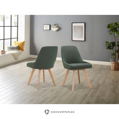 Темно-зеленый мягкий дизайнерский стул (dilla)