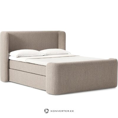 Harmaa mannermainen sänky (Perla) 160x200