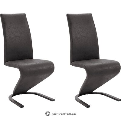 Темно-серый дизайнерский стул (зири)