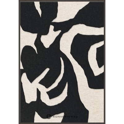 Akustinis paveikslas su juodu mediniu rėmu (Soft Embrace 1) 70x100