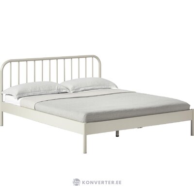 Beige metallisänky (sanna) 180x200, vahvat kosmeettiset virheet