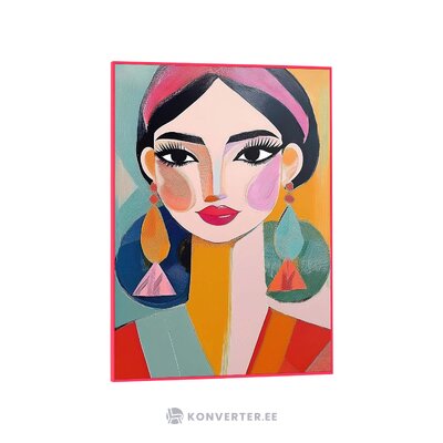 Sienas glezna &quot;Sieviete i&quot; (oranža wallz)