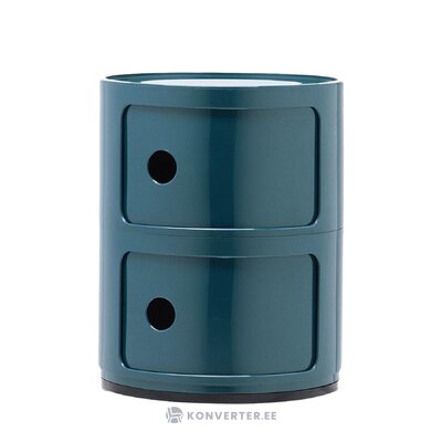 Design-yöpöytä componibili (kartell) kosmeettisella virheellä