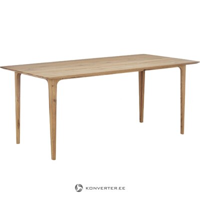 Коричневый обеденный стол из массива дерева (archie), целый, в коробке