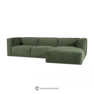 Kampinė sofa muse (christian lacroix) 310cm buteliukas žalias, aksominis, geresnis