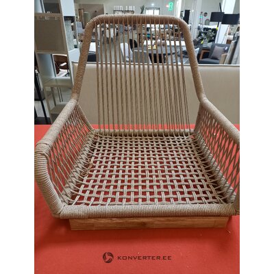 Beige garden chair olbia incomplete