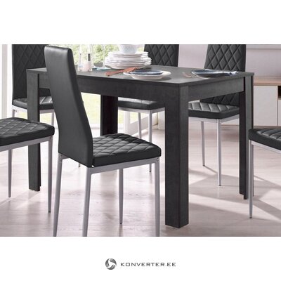 Dark gray dining table (120x80) (lynn)