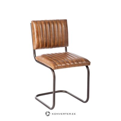 Ādas dizaina krēsls moderns (jolipa) ar skaistuma trūkumiem., halles paraugs