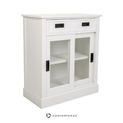 White small design cabinet (front) intact, in box