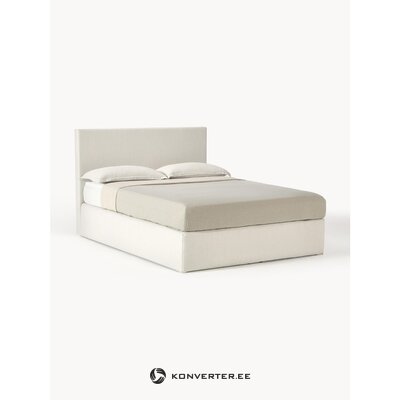 Beige continental bed 160x200 (eliza) incomplete.