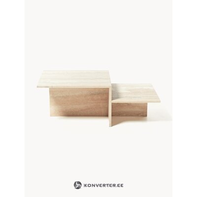 Travertīna kafijas galdiņš Distinct (Ferm Living)
