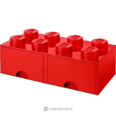 Punane mänguasjade kast brick eight (room copenhagen)