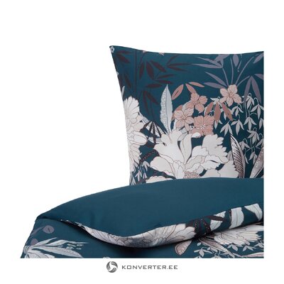 Organic cotton floral bedding set (blumenrint) 135x200 +80x80 whole, in a box