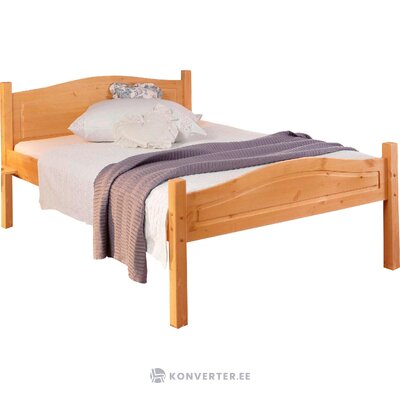 White narrow solid wood bed (bolton) (90x200)