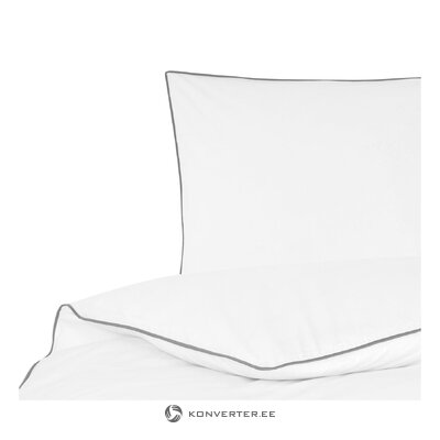 Balts kokvilnas gultas veļas komplekts četru kvadrātu (walra), neskarts, kastē