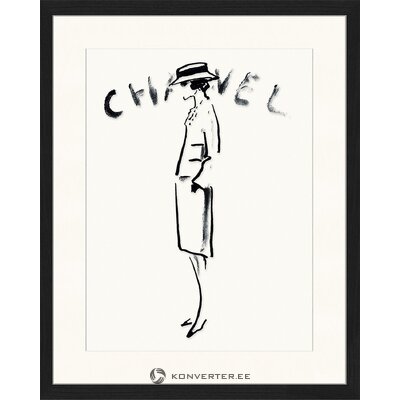 Sieninis paveikslas Chanel (liv corday) nepažeistas, dėžutėje